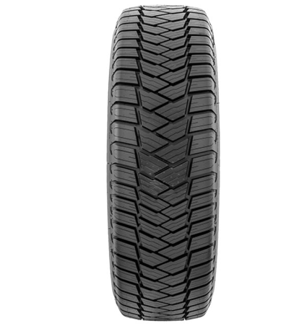 Etichetta pneumatici UE DURAVIS ALL SEASON, 225/75 R16 121R - Grado di aderenza su bagnato: A, Livello di efficienza nei consumi: C, Rumore nominale: 72dB,  Pneumatico da neve